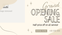 Salon Opening Discounts Facebook Event Cover Design