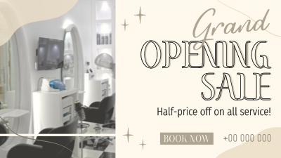 Salon Opening Discounts Facebook event cover Image Preview