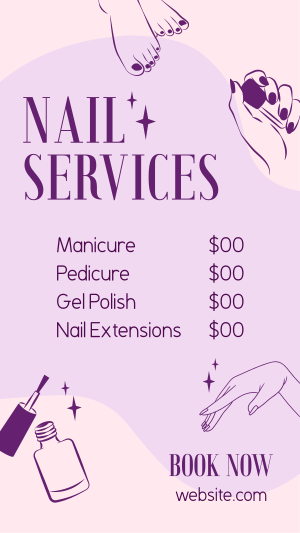 Nail Spa Magic Instagram story Image Preview
