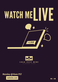 Live Doodle Watch Poster Design