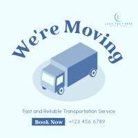 Truck Moving Services Instagram post Image Preview