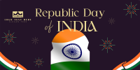 Indian National Republic Day Twitter Post Design