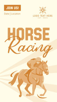 Vintage Horse Racing TikTok video Image Preview