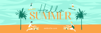 It's a Beachy Party Twitter Header Design