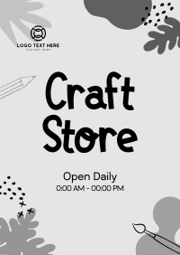 Craft Store Timings Poster Preview