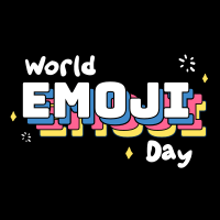Emoji Day Lettering Instagram Post Design