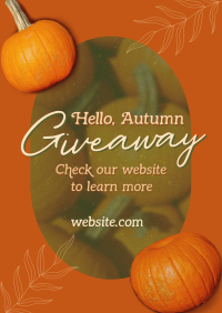Hello Autumn Giveaway Poster Image Preview