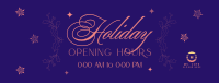 Elegant Holiday Opening Facebook Cover Image Preview