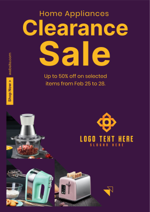 Appliance Clearance Sale Flyer Image Preview