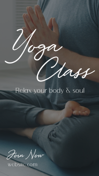 Join Yoga Class YouTube short Image Preview