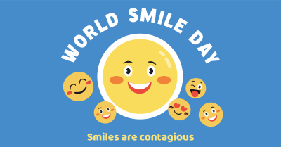Emoticons Smile Day Facebook ad Image Preview