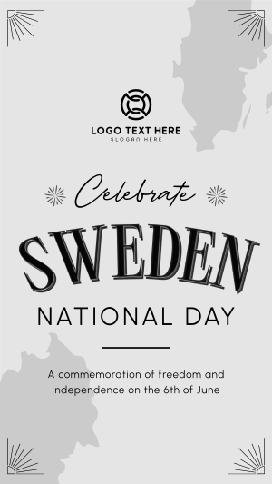 Conventional Sweden National Day Instagram story Image Preview