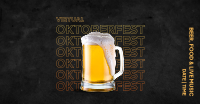 Virtual Oktoberfest Beer Mug Facebook Ad Design