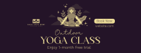 Outdoor Yoga Class Facebook Cover Design