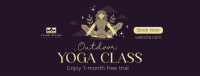 Outdoor Yoga Class Facebook cover Image Preview