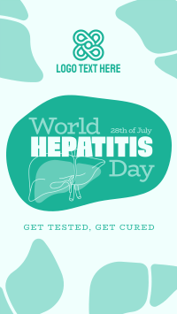 Line Art Hepatitis Day YouTube short Image Preview