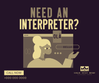 Modern Interpreter Facebook Post Design