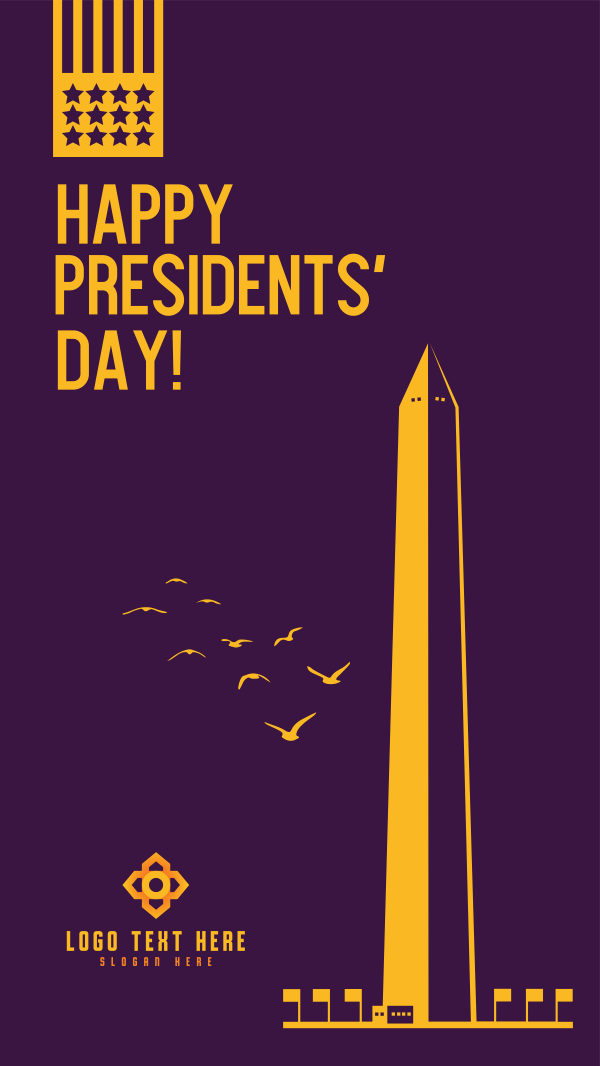 Presidents Day Obelisk  Instagram Story Design Image Preview