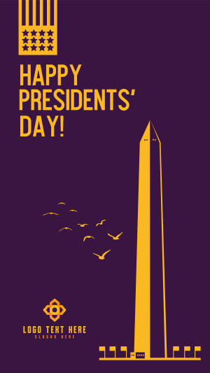 Presidents Day Obelisk  Instagram story Image Preview
