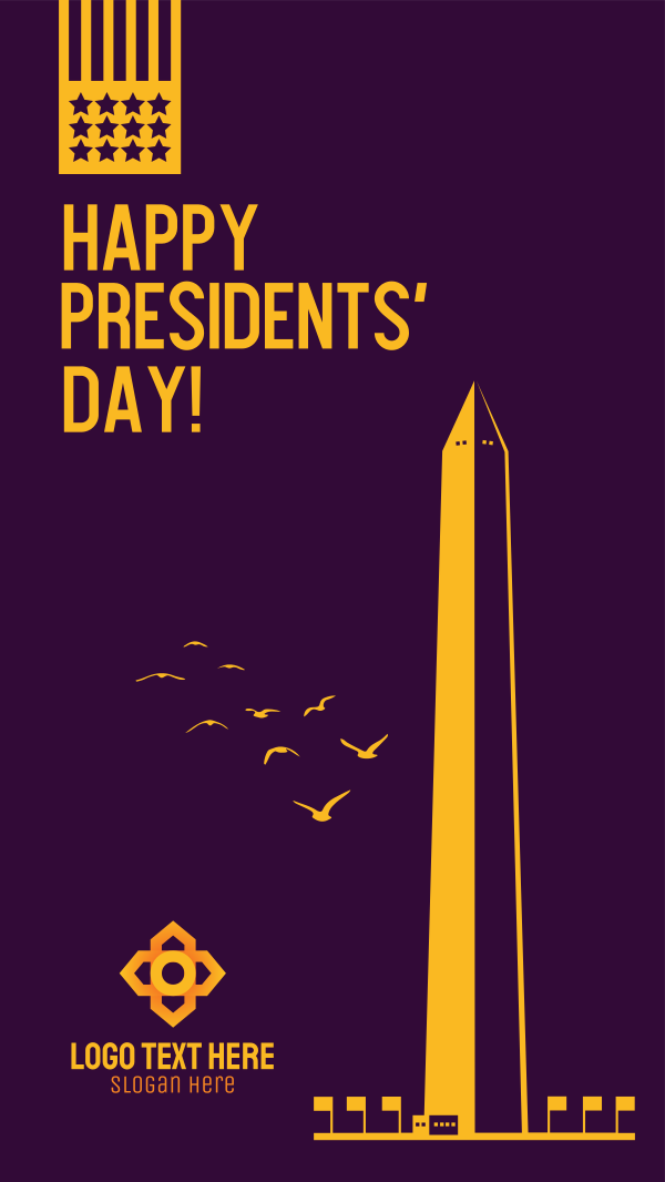 Presidents Day Obelisk  Instagram Story Design