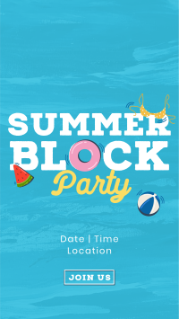 Floating Summer Party TikTok Video Image Preview