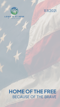 America Veteran Flag Instagram Story Design