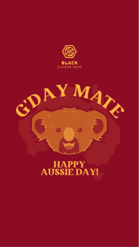 Happy Aussie Koala Instagram story Image Preview
