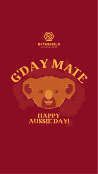 Happy Aussie Koala Instagram story Image Preview