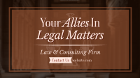 Law Consulting Firm Facebook event cover Image Preview