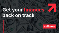 Modern Finance Back On Track Facebook Event Cover Design