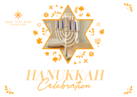 Hanukkah Family Postcard Design