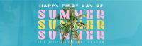 Summer Palm Tree Twitter Header Image Preview