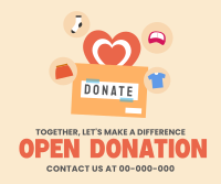 Charity Donation Facebook Post Design