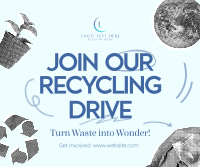 Global Recycling Drive Facebook Post Preview