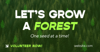 Forest Grow Tree Planting Facebook Ad Design