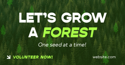 Forest Grow Tree Planting Facebook ad Image Preview