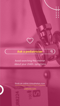 Ask a Pediatrician Facebook Story Design