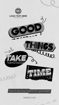Retro Quirky Motivational Quote YouTube short Image Preview
