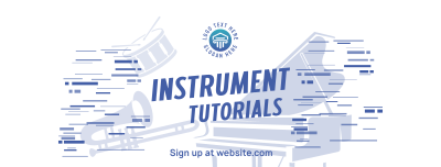 Music Instruments Tutorial Facebook cover Image Preview