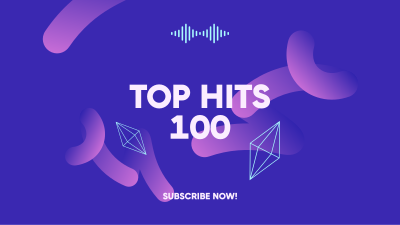 Top Hits 100 YouTube Banner Image Preview
