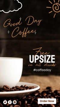 Good Day Coffee Promo Facebook Story Design