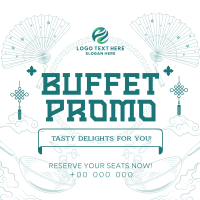 Elegant Oriental Buffet Promo Instagram post Image Preview