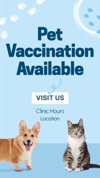 Pet Vaccination Instagram Story Design