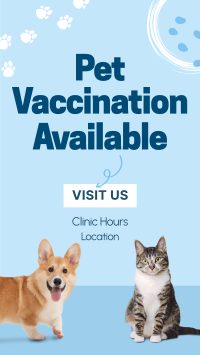Pet Vaccination Instagram story Image Preview