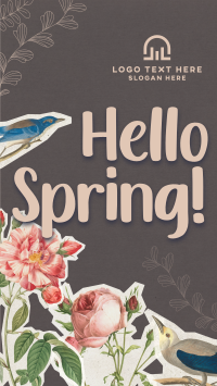 Scrapbook Hello Spring YouTube short Image Preview