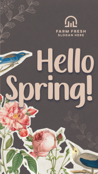 Scrapbook Hello Spring YouTube Short Design