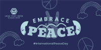Embrace Peace Day Twitter Post Design