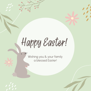 Happy Easter Spring Instagram post Image Preview