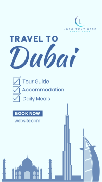 Dubai Travel Package Facebook Story Design