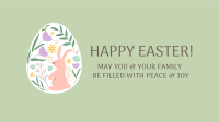 Colorful Easter Egg Facebook Event Cover Design